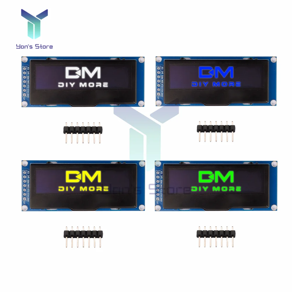 

2.23 Inch IPS Display Module 7PIN OLED Screen with Adapter Board 3.3V Drive SSD1305 128*32 SPI/IIC Interface Full Viewing Angle