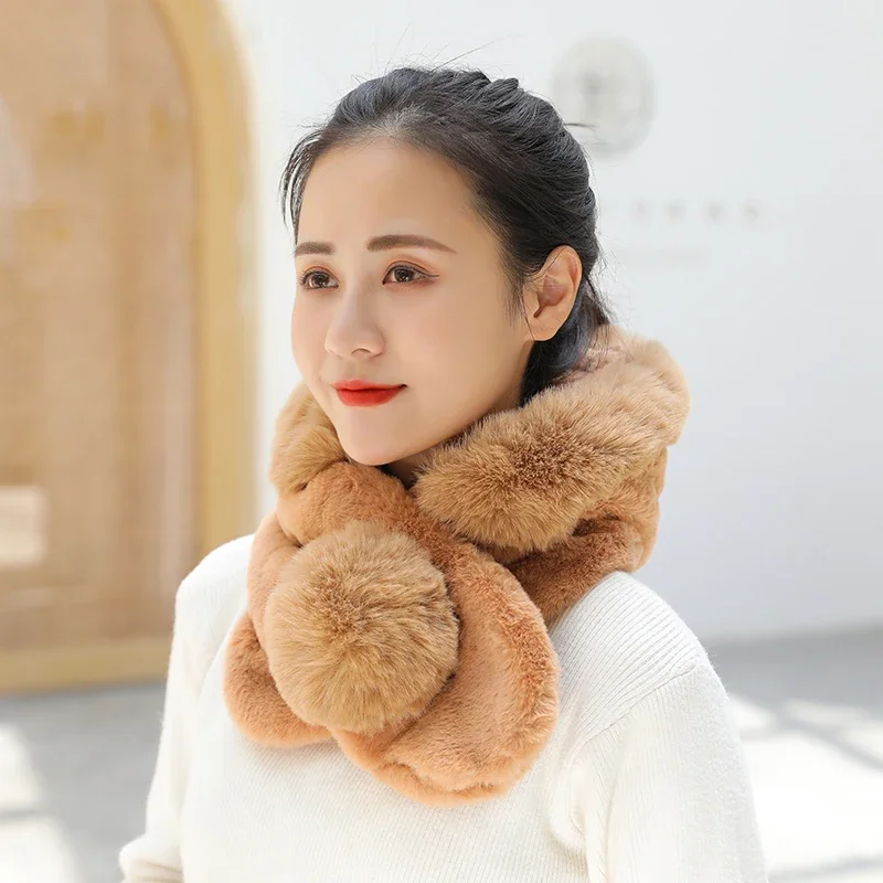 Winter Thick Warm Faux Fur Women Fashion Outdoor Russian Snow Hat Caps Ski Hat