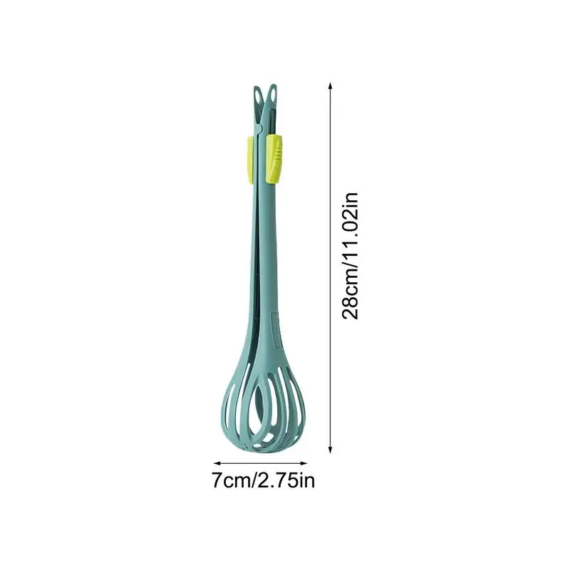 Manual Egg Beater 2 In 1 Egg Mixer Kitchen Tongs Nylon Multifunctional Kitchen Baking Utensil Cream Butter Whisk