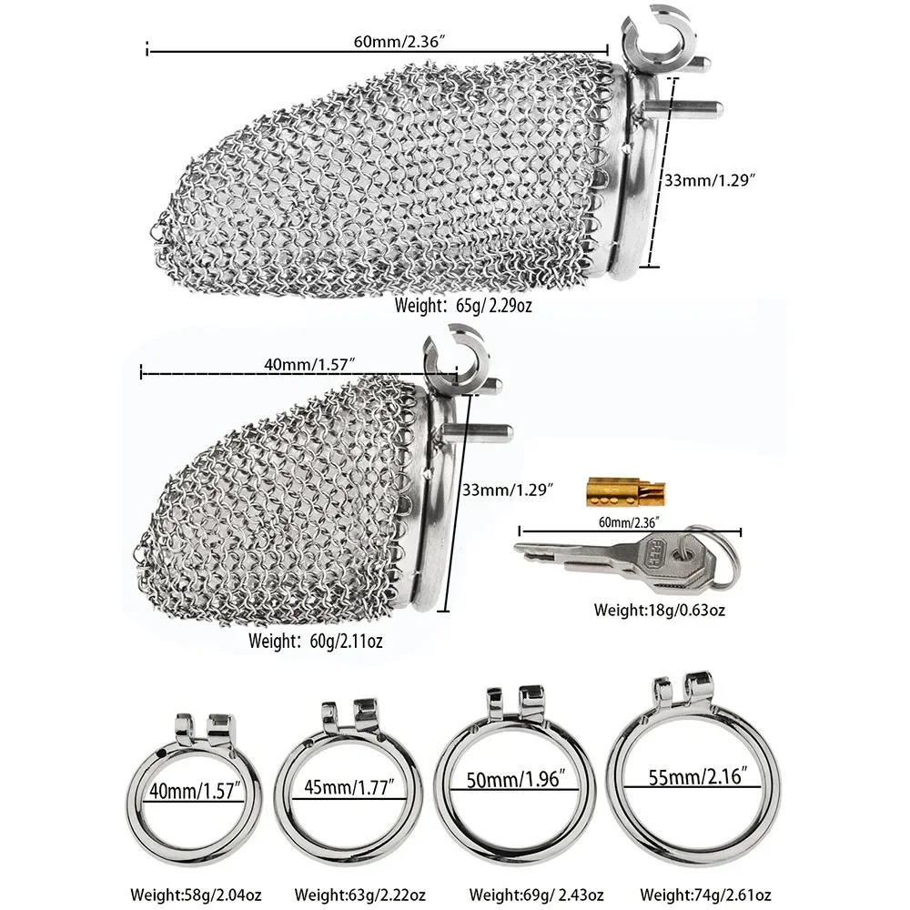 Stainless Steel Stealth Lock Male Chastity Device Smooth and Light Cock Cage Sex Toys for Men Cock Ring Chastity Belt penis chastity cage chastity lock sex toy chastity cage accessory