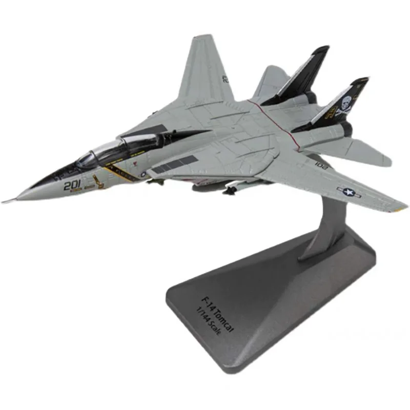 

Масштаб 1/144 F14 пиратский флаг Tomcat Истребитель Военный сплав миниатюрная литая модель самолета коллекционная игрушка для мальчика
