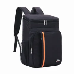 18L Durable Waterproof Insulated Lunch & Cooler Bag (Black)
