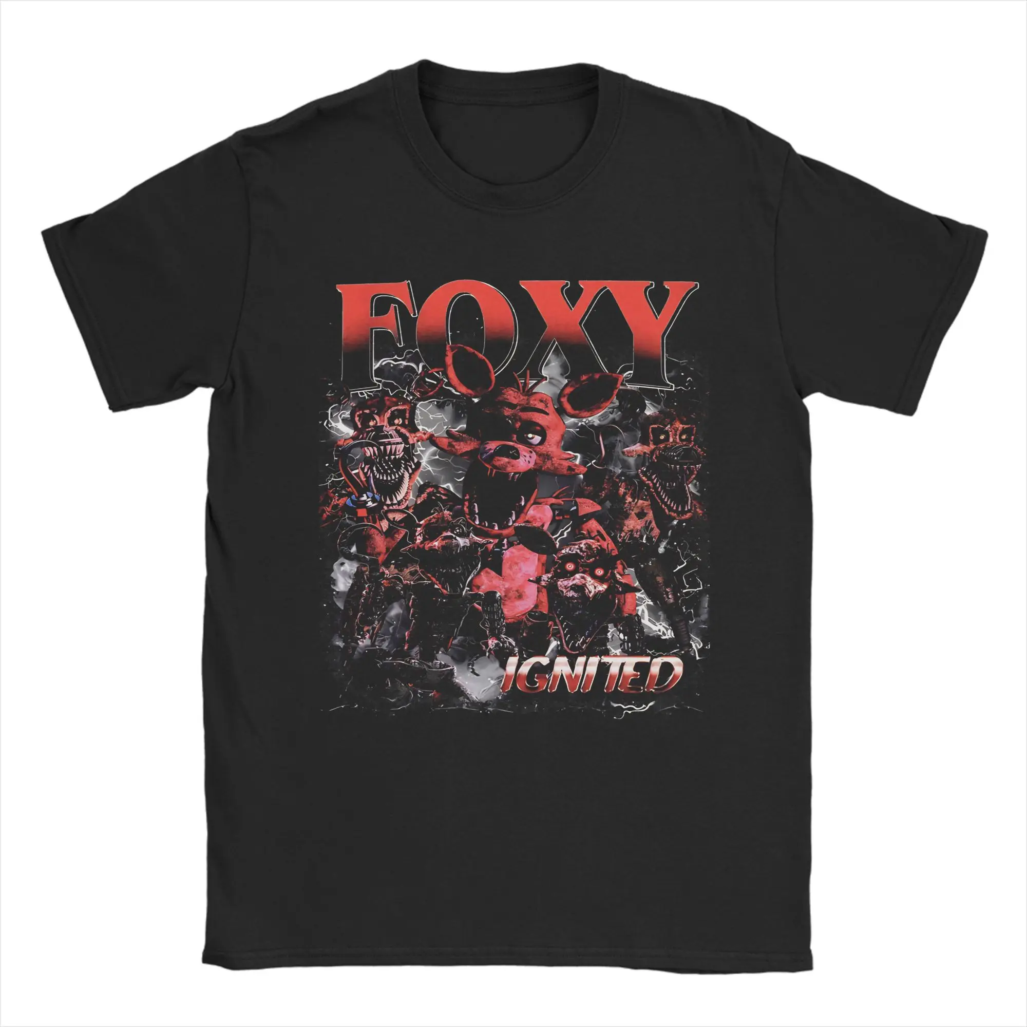 FNAF Meme Pure Cotton Casual Unisex T-Shirt - Round Neck Short Sleeve