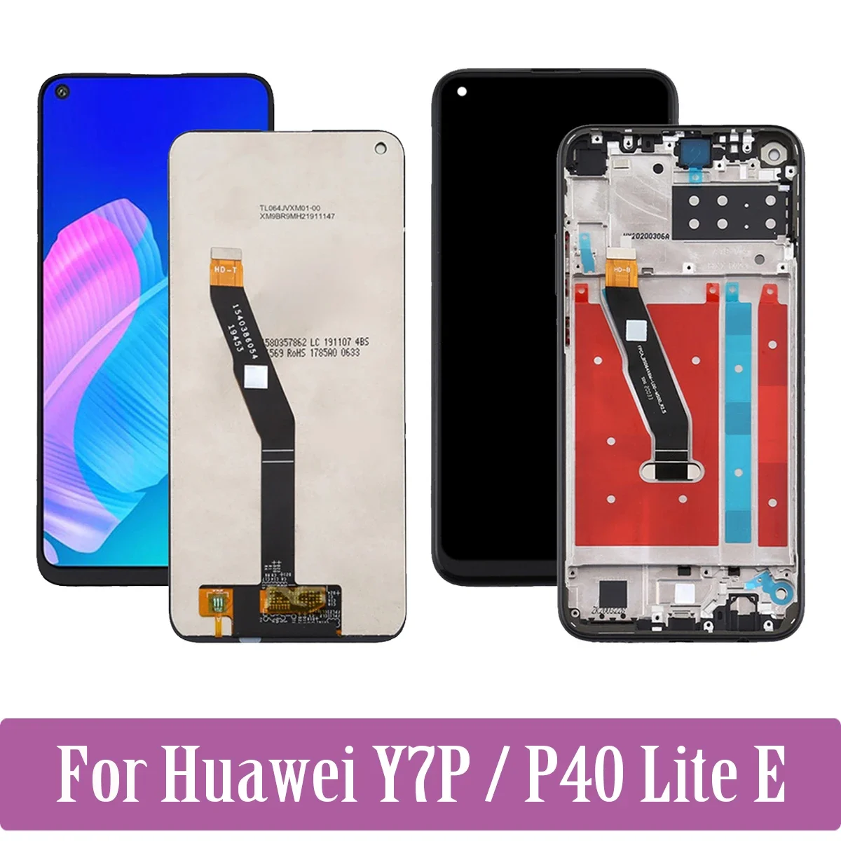 

For Huawei P40 Lite E Y7p ART-L28 ART-L29 ART-L29N LCD Display Touch Screen Digitizer Assembly