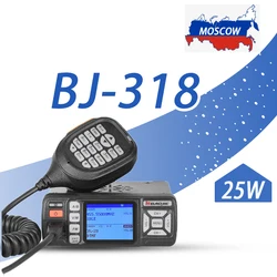 Baojie – Mini talkie walkie de voiture BJ 318 136 MHz V/U, double bande, Radio FM Mobile, 10KM, Radio bidirectionnelle, mise à niveau de 174 bj BJ 218, 318 
