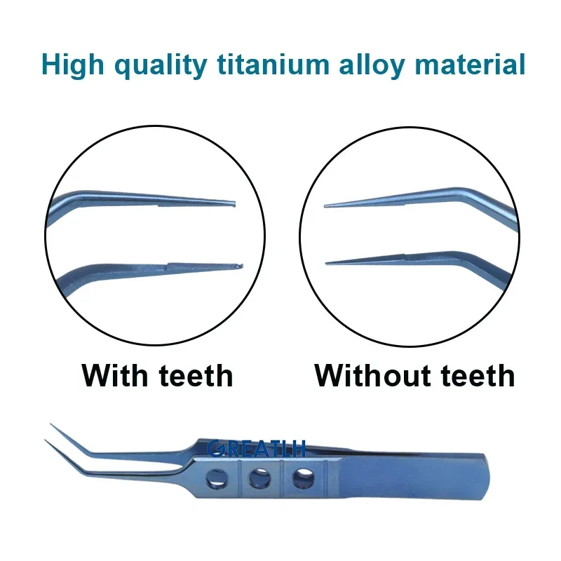 Ophthalmic Corneal Forceps Eye Forceps Stainless Steel/Titanium Eyelid Tools Ophthalmic Instrument, ophthalmic surgical instruments