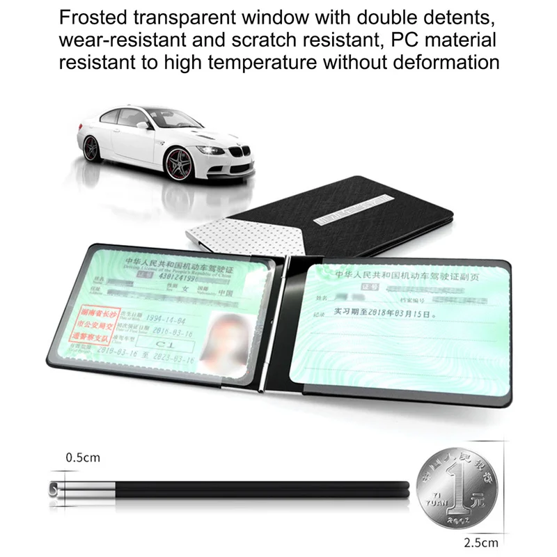 High Luxury Driver License Holder Case Women Men Car License ID Card Wallet