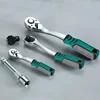 Ratcheting Socket Wrench 72 Teeth Socket Wrench Set Diy Workshop Quick Release Reversible Ratchet curved Car Repair Handle Tools 3