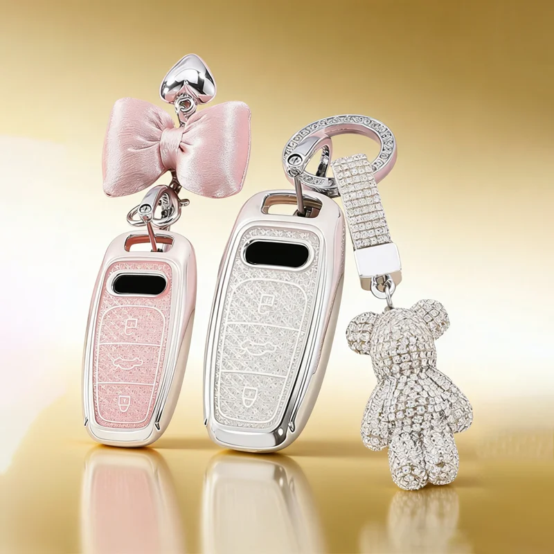 Premium Crystal TPU Key Case – Sleek Protective Key Fob Cover in Transparent Design