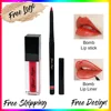 Private Label Makeup Liquid Lipstick Set Vegan Lip Gloss Lip Liner Kit Make Up Set 1