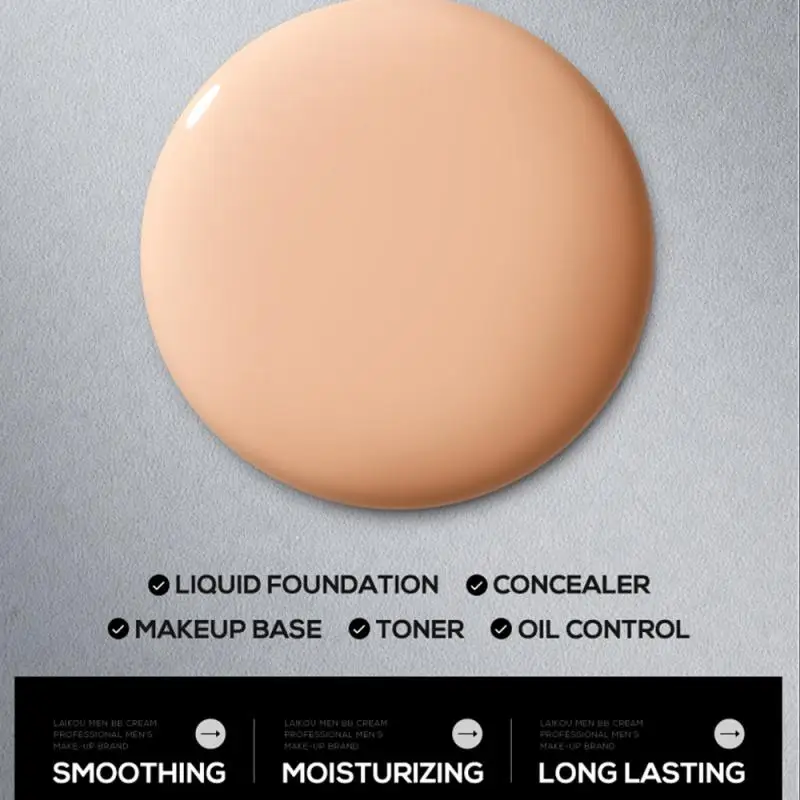 40g Men's BB Cream Natural Waterproof Full Coverage Concealer Whitening Oil Control Face Foundation Cosmetics bb cream