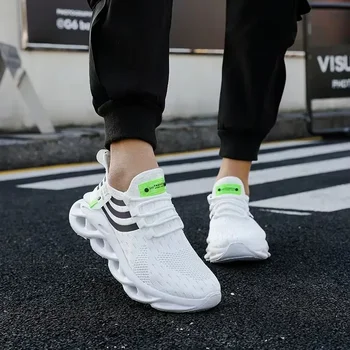 أحذية رياضية صيفية قابلة للتنفس للرجال والنساء أحذية زوجين غير رسمية ممتصة للصدمات وتخزين المؤقت والسفر والركض البطيء أحذية سميكة سوليد 5