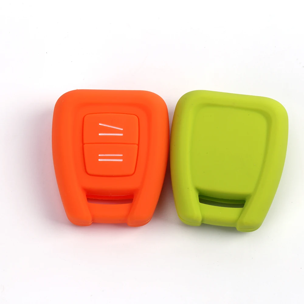 Silicone Car Key Cover Case For Opel Astra Zafira Vauxhall Vectra Omega 2 Buttons Remote Rubber Shell Protect 1Pc