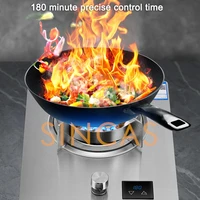 เตาแก๊สเตาเดี่ยวในครัวเรือนเดสก์ท็อปแก๊สเหลวเตาแก๊สธรรมชาติฝังสแตนเลส Fierce Fire เตา Burner เตา 3