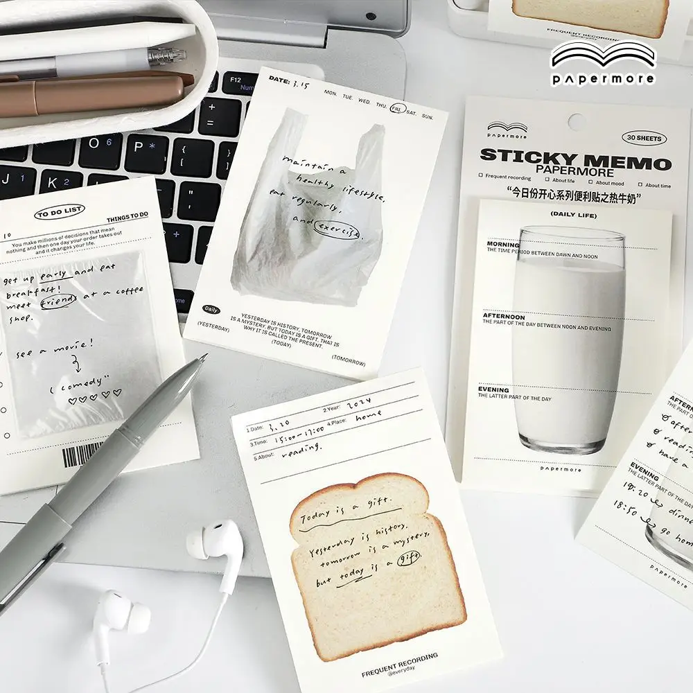 Note della serie Happy Today, note creative per studenti, note memo e messaggi