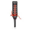 36cm Lace Up Paddle Riding Crops Flogger Horsewhips Spikes Leather Spanking Paddle Slapper Riding Spurs 3