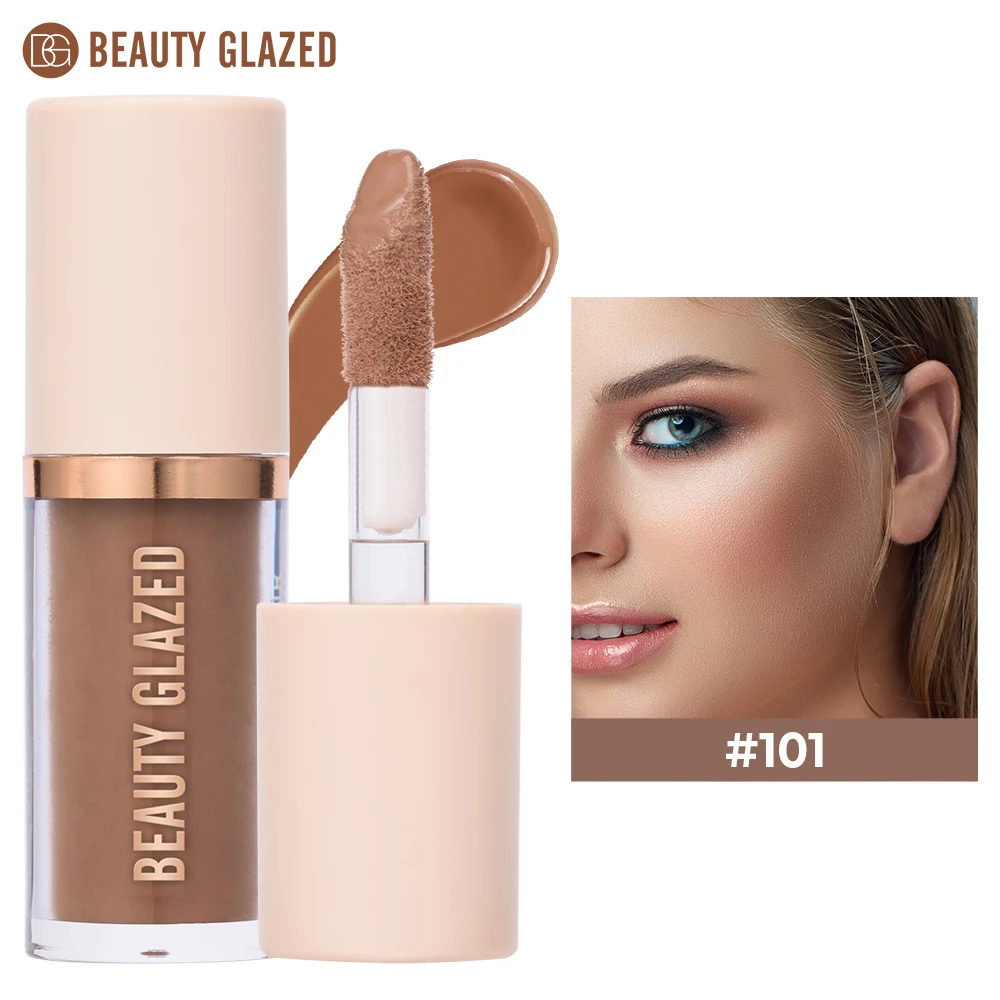 2025 Beauty Glazed 2-Farben-Flüssigkonturierung zur Verbesserung der Gesichtskontur, wasserfest, matt, V-Face Shaping Contour Face Makeup