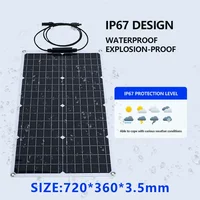 Système d'énergie solaire 2000W, 110V/220V, 4000W, panneau solaire, onduleur en verre, contrôleur de charge de batterie 12V, pour usage domestique/extérieur 3