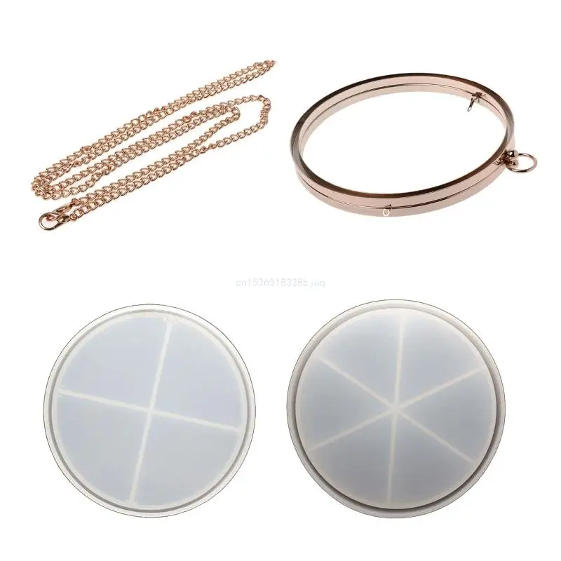 Resin Purse Mold Round Resin Clutch Purse Mold Resin Clutch Bag Mold for Resin Casting Beautiful Unique Round Bag Mold Dropship