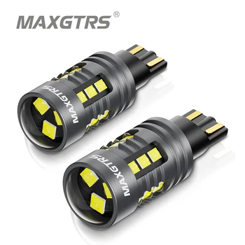 2pcs W16W T15 LED Bulbs Canbus Error Free LED Backup Light T16 921 912 W16W LED Bulbs Car Reverse lamp 6500K White 12V Lens 1