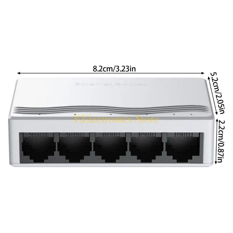 B03C 다중 장치 기가비트 이더넷 스위치 5 포트 플라스틱 하우징 1000Mbps 속도 NonBlocking 아키텍처 사무실 네트워킹