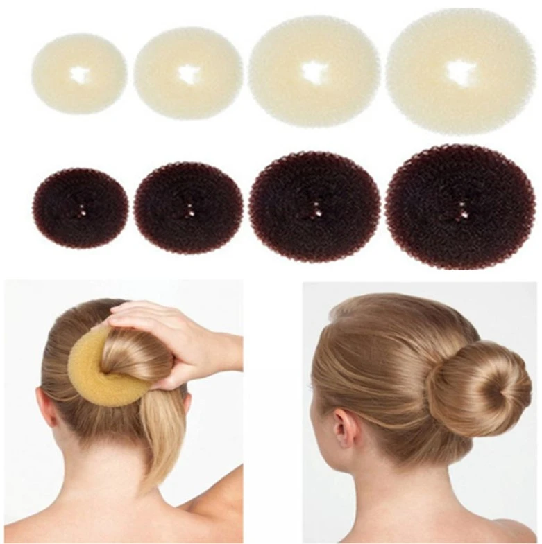 1pc Hair Bun Maker Donut Foam Sponge Easy Ring Hair Styling Tools  Accessories For Girls Wholesale Hair Donut Braider For Women - Braiders -  AliExpress