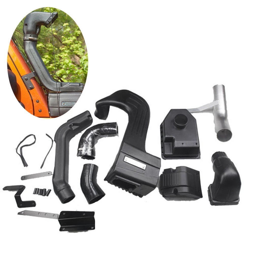 Car Snorkel Kits Air Intake System 4X4 Off-road Parts Fit For Jeep Wrangler JK 2007- ABS Matte Black Wading Device Snorkel
