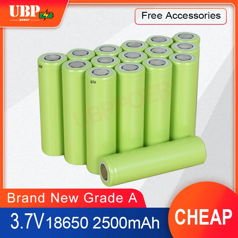 Ubppower Nuovo 18650 Batterie Ricaricabili Al Litio Bateria 2500Mah Litio Ricaricabile 3 7V 3.2V 280Ah Lifepo4 Batteria Lipo Flashli