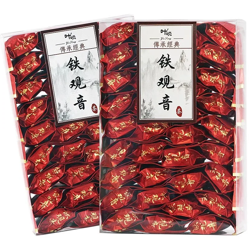 

Top Premium Chinese Fujian Tieguanyin Original Oolong Tea Set Vacuum Packaging Bag 500g Recyclable Compression NO Packing Bag