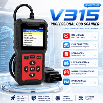 V315 Universal Obd2 Scanner Engine Trouble Code Reader Multifunctional Car Voltage Detector Automotive Diagnostic Repair Tool 1