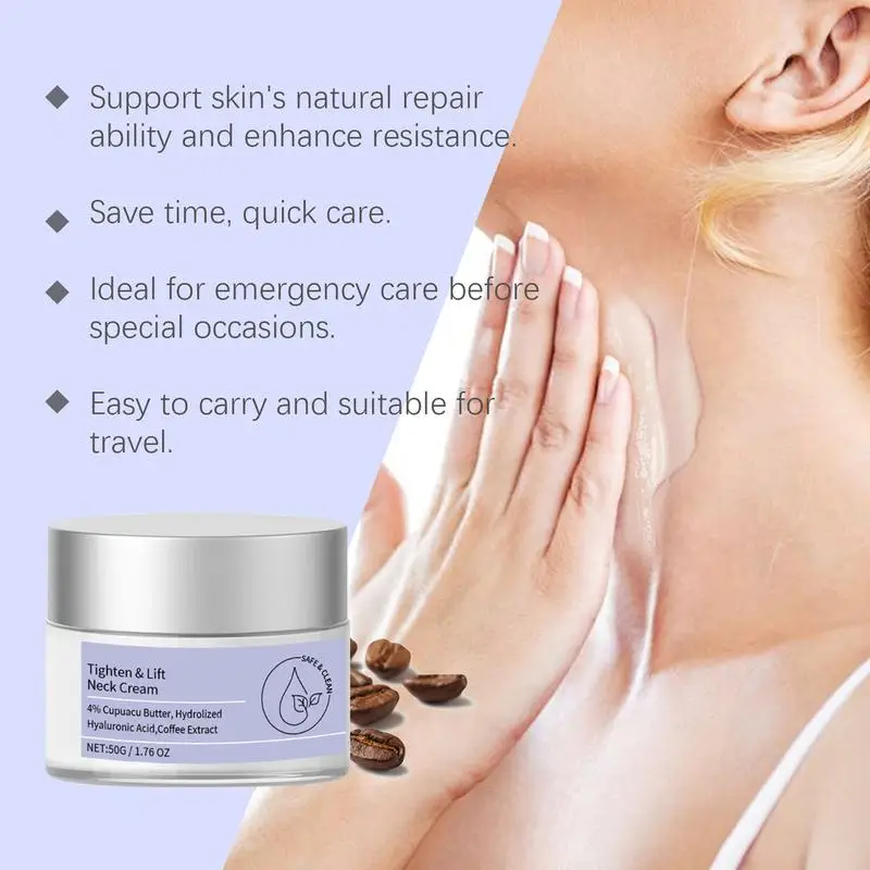 Neck Cream Neck Wrinkle Removal Cream Tightening Firming Fade Fine Lines Anti-Aging Necklines Lifting Shaping Beauty Neck Cream