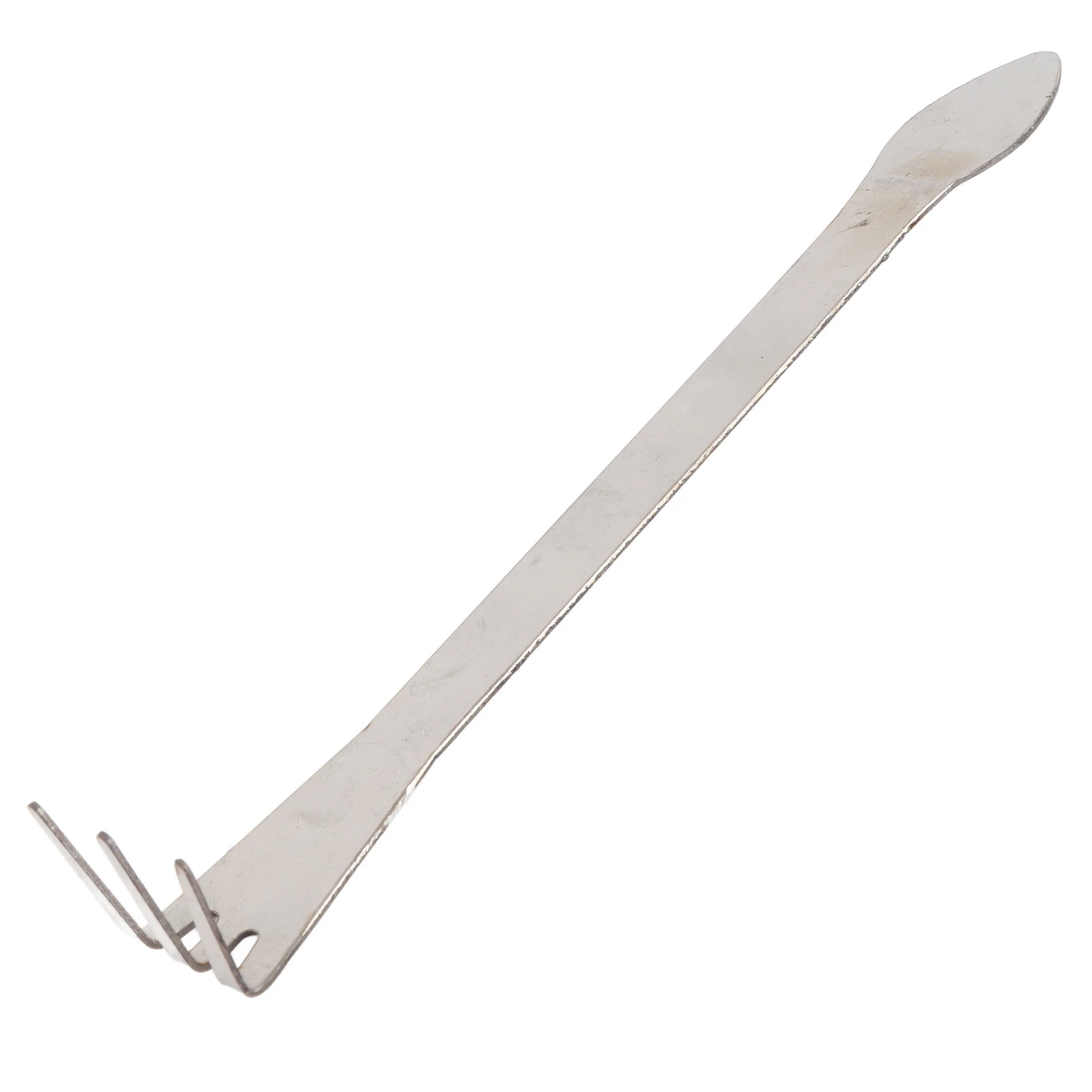 Garden Rake Stainless Steel Mini 2 in 1 Root Rake 3-Prong  Loosen Soil Tools For Bonsai Tree Succulents Gardening 3