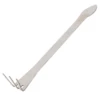 Garden Rake Stainless Steel Mini 2 in 1 Root Rake 3-Prong  Loosen Soil Tools For Bonsai Tree Succulents Gardening 3
