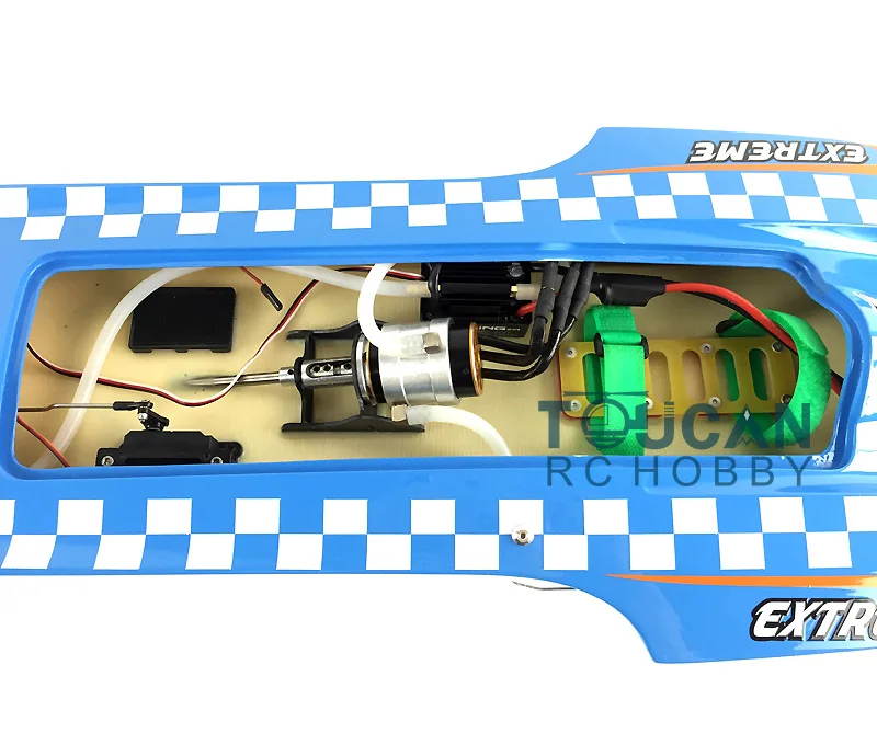 E22 Fiber Glass Blue Electric High Speed Racing RTR RC Boat W/ Motor Servo ESC Battery Toucan Toys for Adults Gift THZH0024-SMT8 2