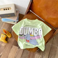 2024 New Children's Short Sleeved Round Neck Loose Fashion T-shirt For Boys And Girls Fashion Cartoon Disney Mickey Mouse Tee 1