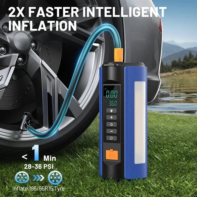 1500A Jump Starter with Air Compressor 3