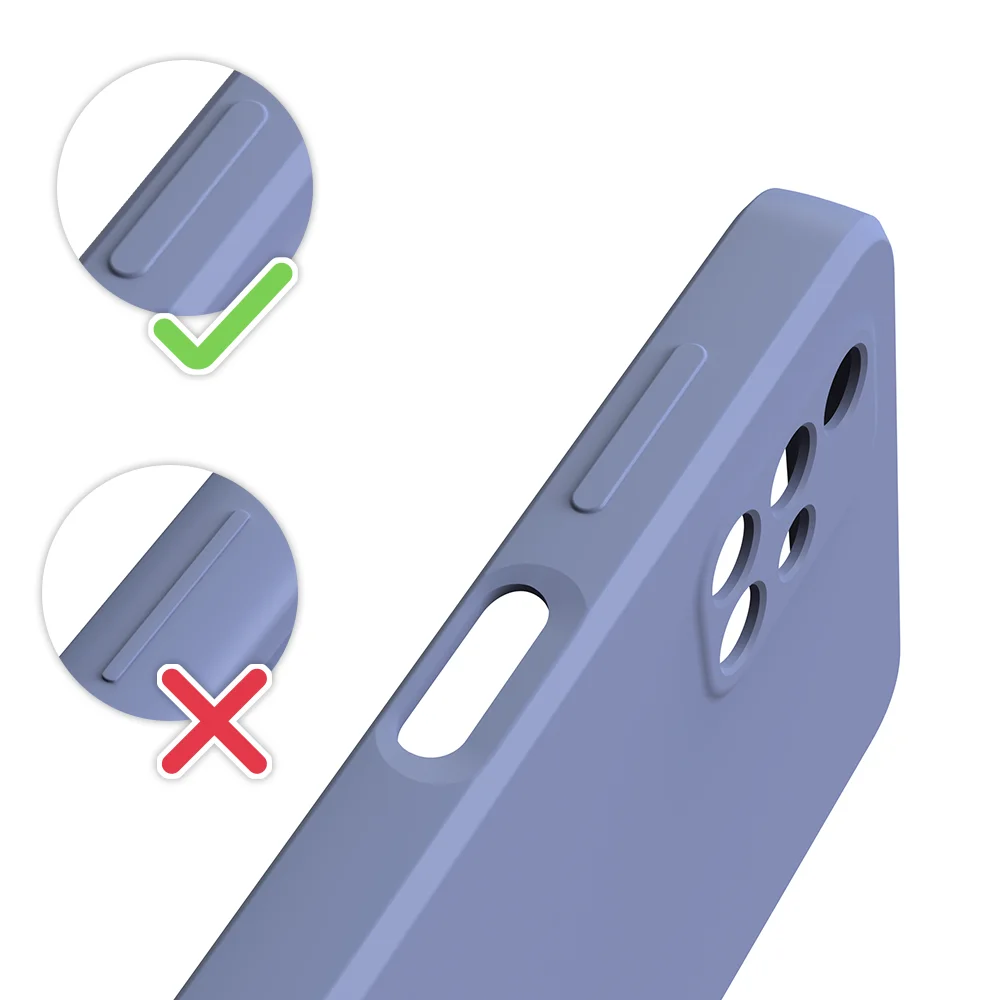 Premium Liquid Silicone Camera Protective Phone Case - Sleek and Durable Design