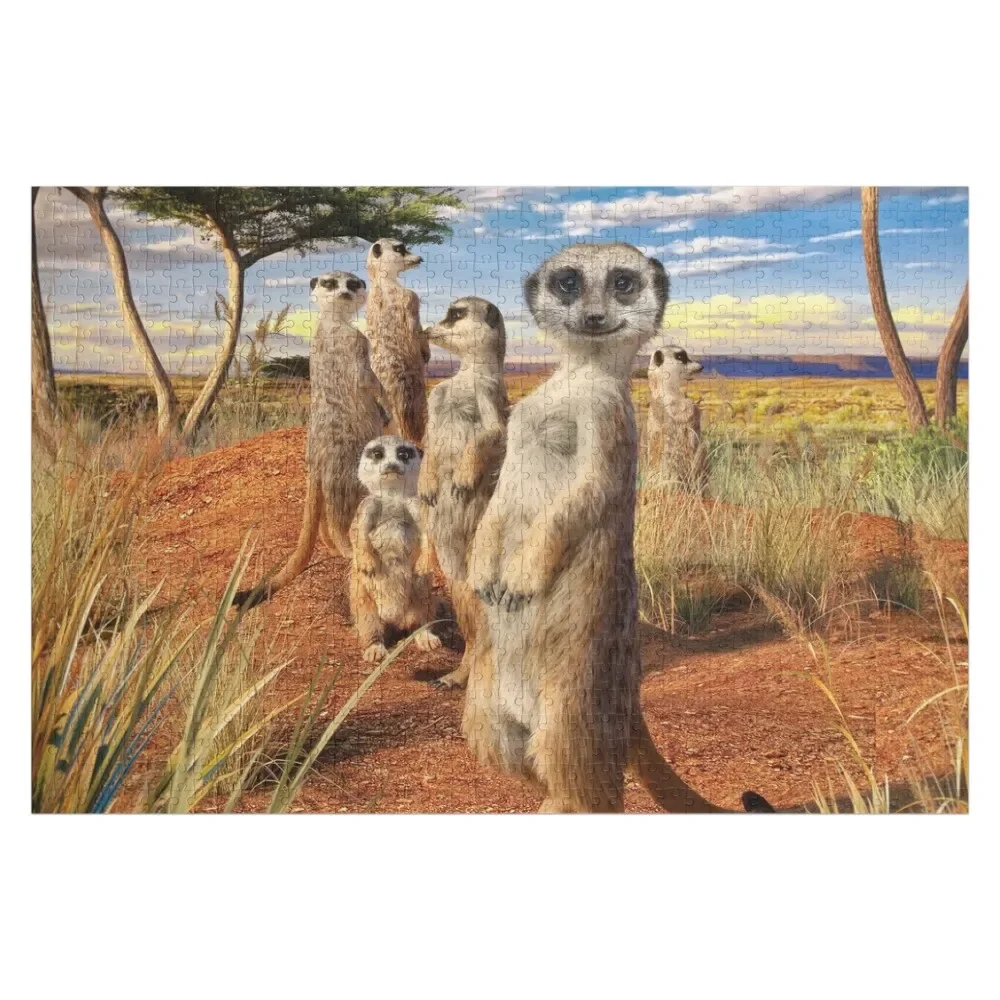 Meerkats Jigsaw Puzzle Customized Toys For Kids Custom With Photo Woodens For Adults Puzzle