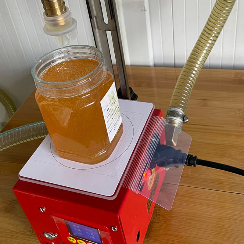 Gear Honey Pump Weighing Type Honey Weighing And Filling Machine Commercial Viscous Liquid Automatic Filler Food Processor
