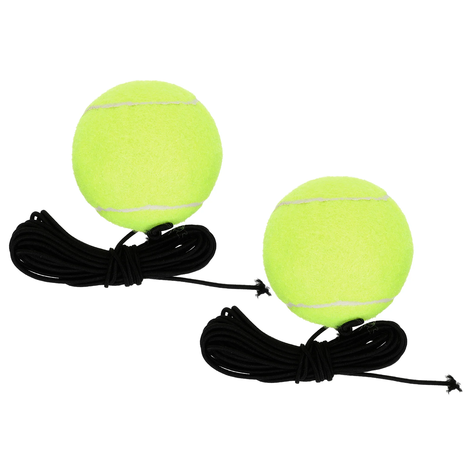 

2 Pcs Rope Tennis Woolen Surfaced Training Pet Ball Dog Tool Rubber High Bounce Individual Toys