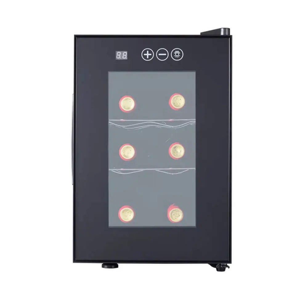 New 6 Pieces Red Wine Refrigerator Household Wine Fridge Display Constant Temperature Cabinet nevera para bar