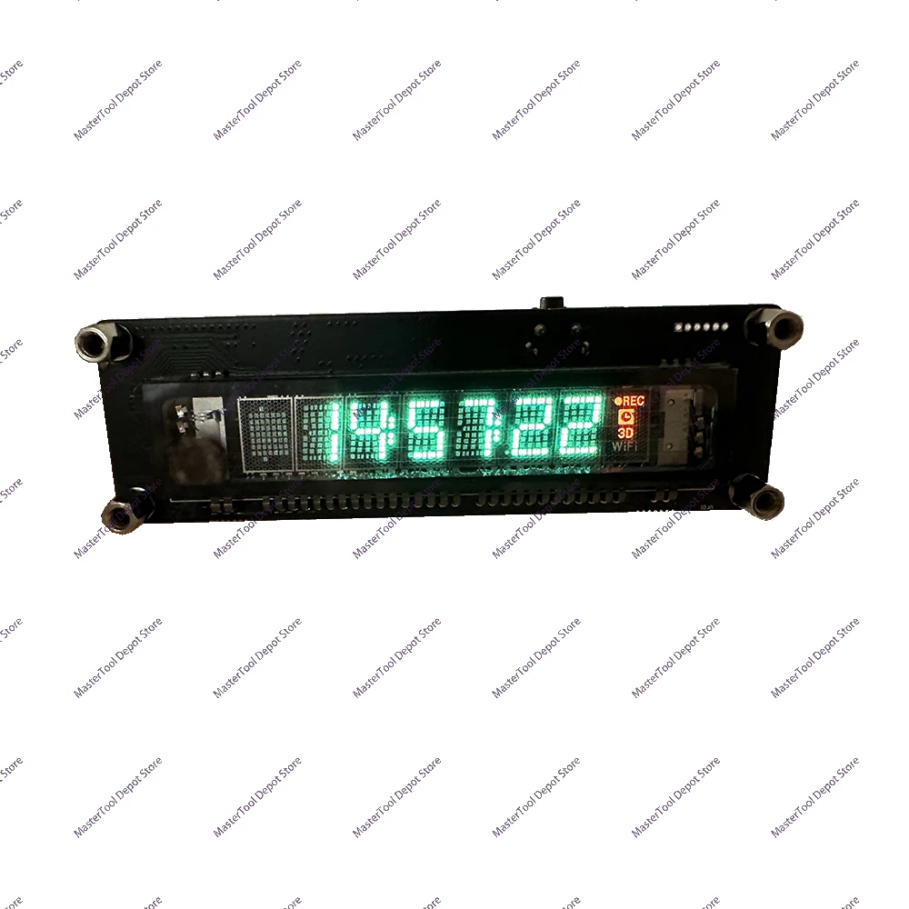 사이버펑크 VFD 야광 형광 시계 와이파이 네트워크 시계 데스크탑 장식 액세서리 USB 5V