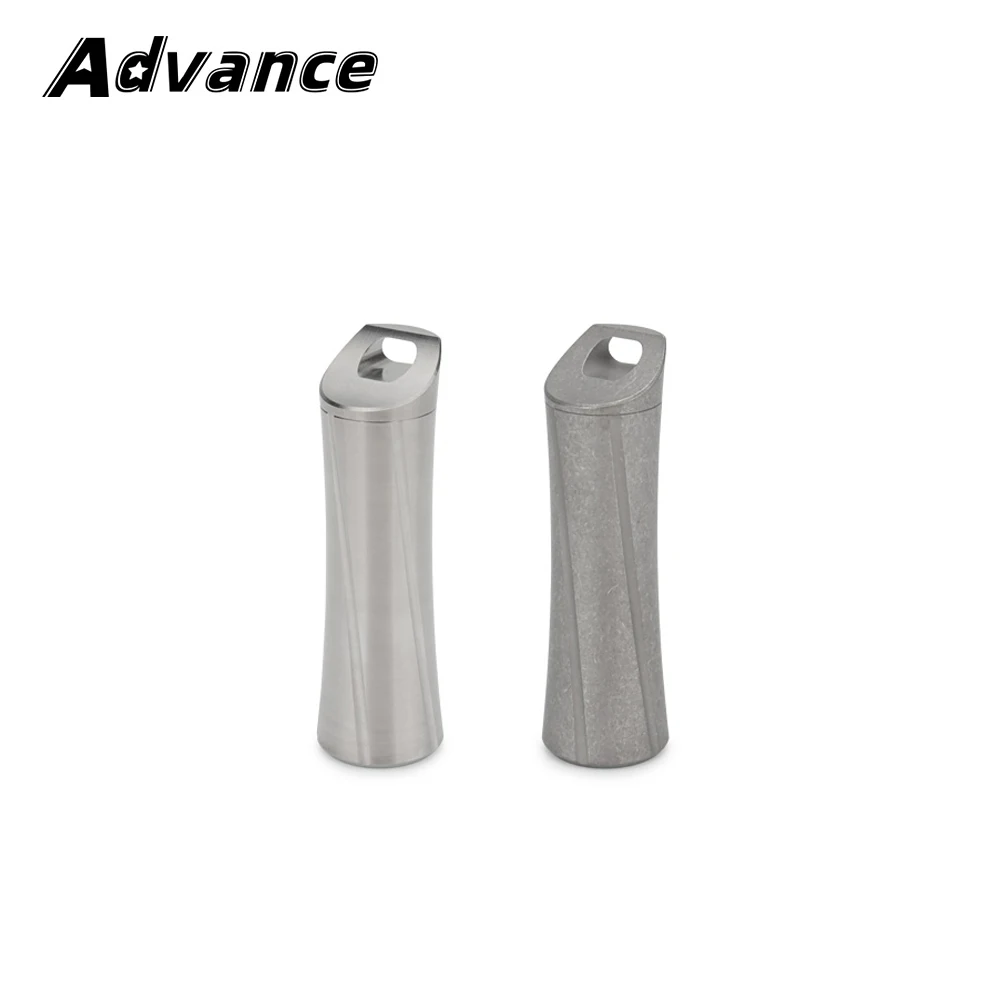 Titanium Alloy Outdoor Portable Waterproof Sealed Bottle Travelling Storage Box Outdoor Tool EDC