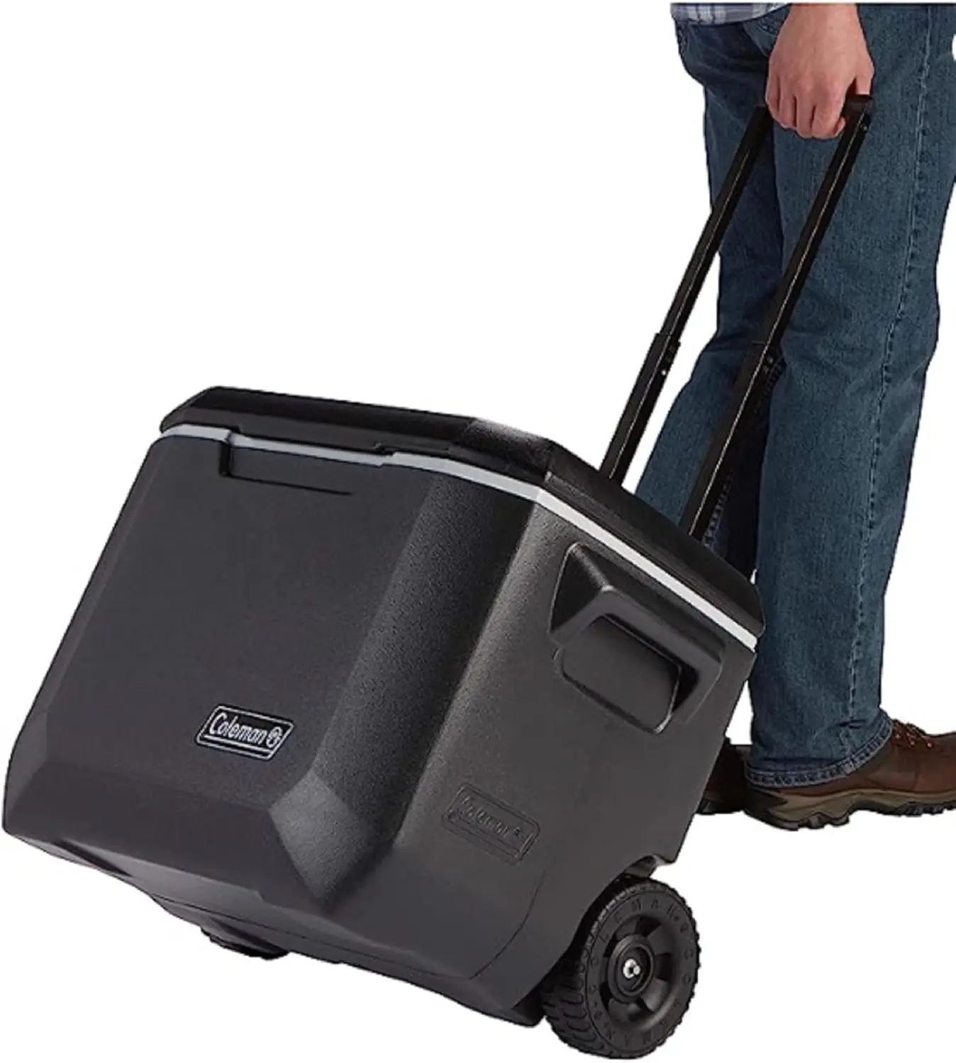 Portable Rolling Cooler 50 Quart Xtreme 5 Day Cooler with Wheels Wheeled Hard Keeps Ice Up to 5 Days