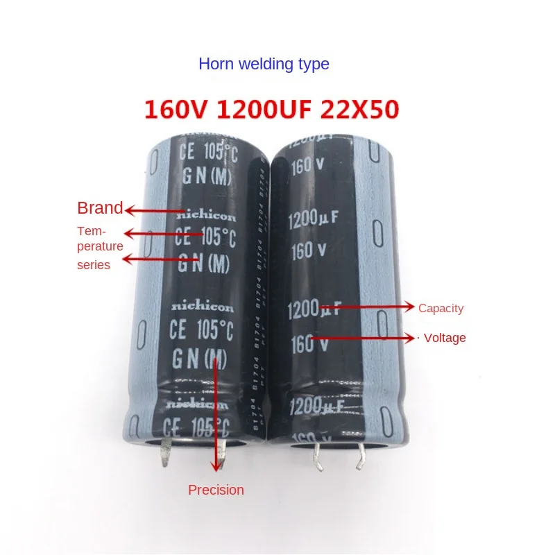 Nikon Electrolytic Capacitor 160V1200UF 22X50 GN 105 Degrees 1200UF 160V 22 * 50 1pcs