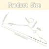 10 Pcs Heavy Duty Metal Hangers with Notches Clothes Coat Suit Shirt 6