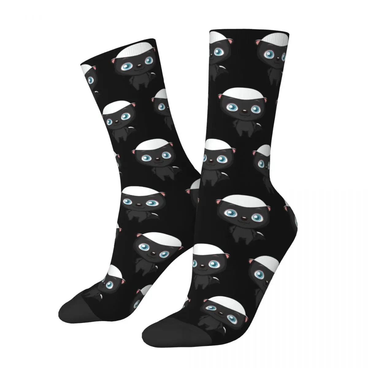 Honey Badger  cosy Unisex Socks Running Interesting Four Seasons Socks unisex essential socks four seasons breathable antibacterial sweat absorbing printed basketball socks men s casual socks