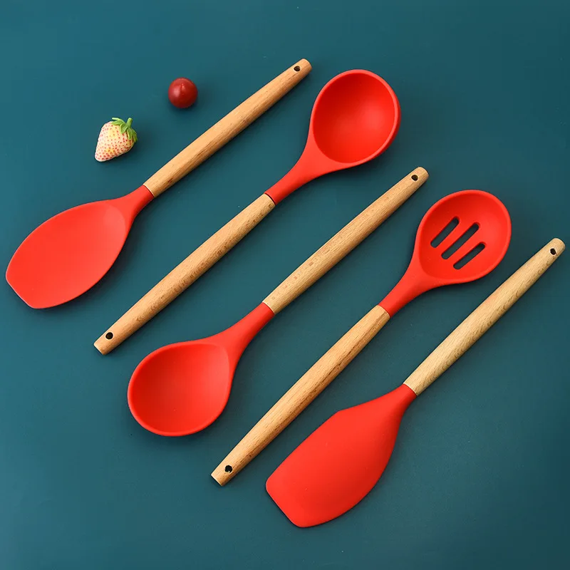0134Kitchen utensil sets Cooking tool set made silicone Heat Resistant Silicone Kitchenware kitchen accessories