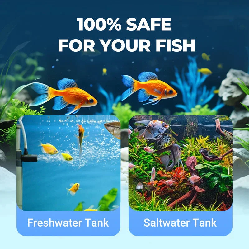 Aquarium Sludge Remover,Bio Enzyme Clarifier,Algae Control Cleaner,Reduce Ammonia,Safe for Fresh & Saltwater Tanks