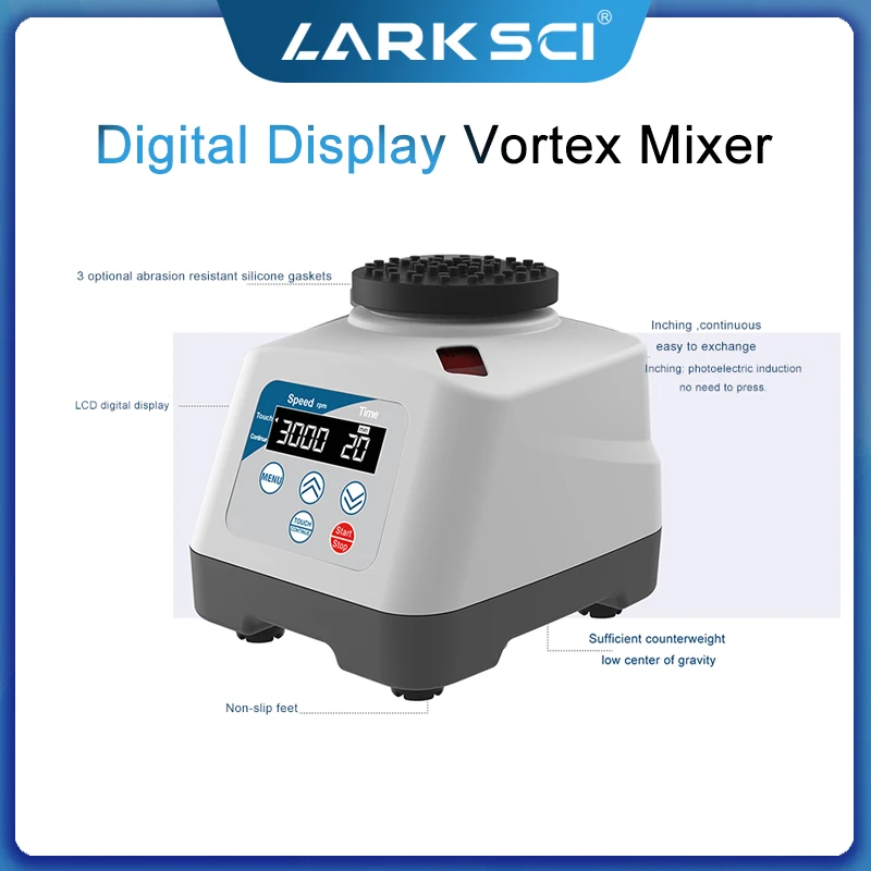 Vortex Mixer Shaker Adjustable Speed 200-3000 rpm Multifunctional Used For Various Mixing Applications Laboratory Mixing